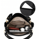The Noir Luxe Embossed Tote