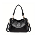 The Noir Luxe Embossed Tote