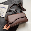 Vintage PU Leather Crossbody Bags For Women Red Lychee Pattern Flap Shoulder Bag Simple Fashion Satchels Handbags and Purses